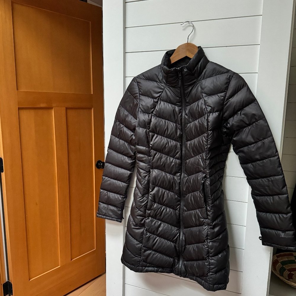 Patagonia Women's Black Long Goosedown Jacket